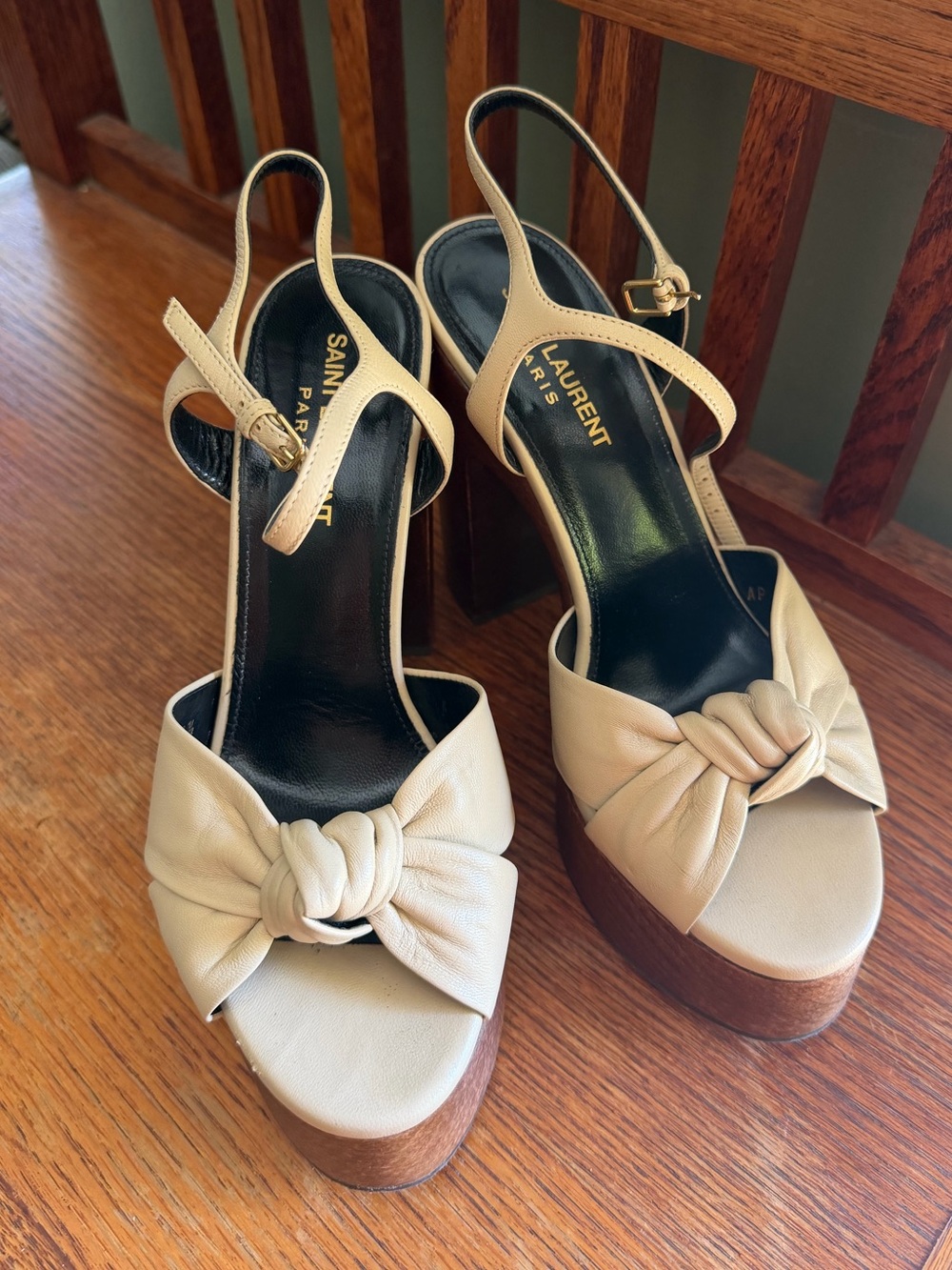 YSL platform wedges